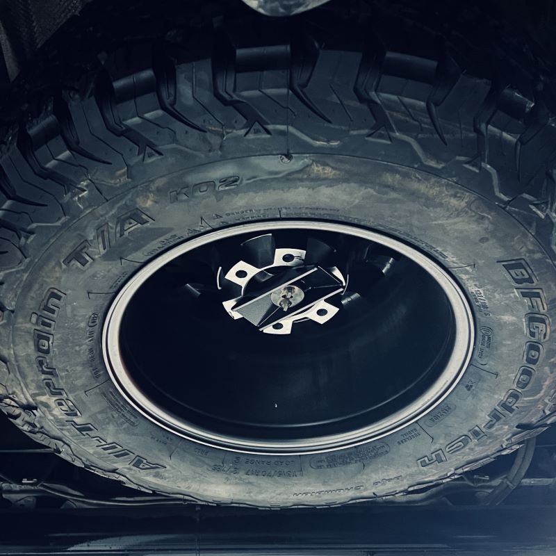 35” Under-Bed Spare Wheel & Tyre Carrier