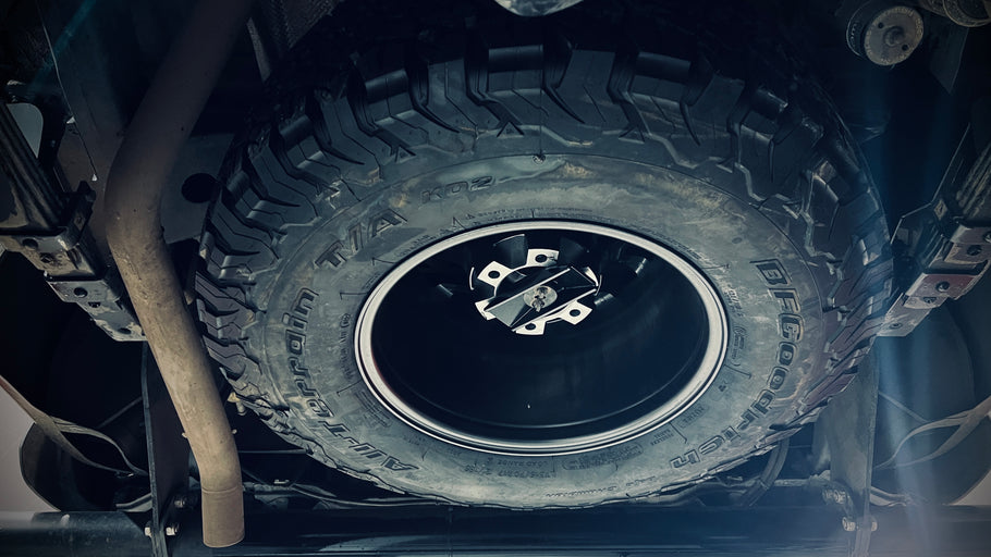 FINALLY… A 35” Under-Bed Spare Wheel & Tyre Carrier
