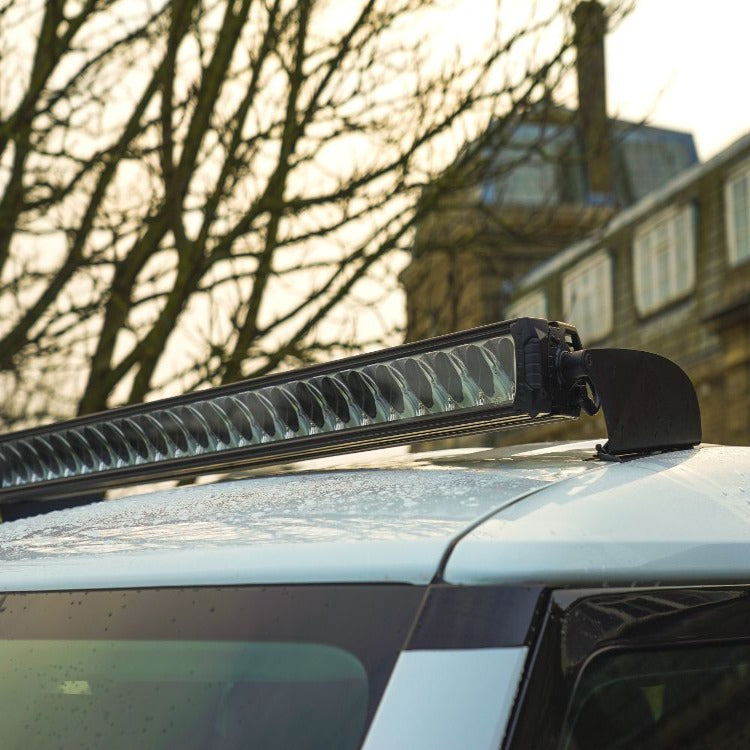 Range Rover Led Light Bar Installation Lazer Lamps Roof Mounted Linear 42 Elite Light Bar - Land Rover Defend ...